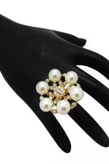 White pearl rings