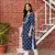 INDIGO HANDBLOCK PRINTED KURTA