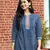 INDIGO HANDBLOCK PRINTED KURTA