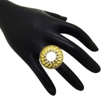 Gold cubic zirconia rings 3