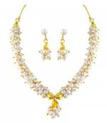 White pearl necklaces