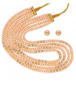 Pink pearl necklaces