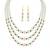 Multicolor pearl necklaces