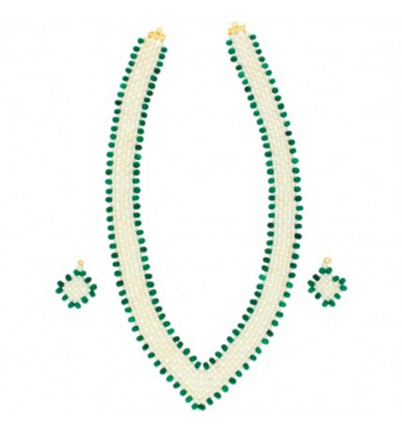 Multicolor pearl necklaces