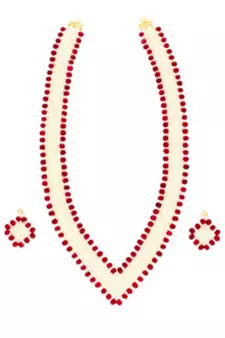 Multicolor pearl necklaces