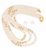 Multicolor pearl necklaces