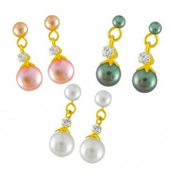 Multicolor pearl danglers-drops 1