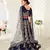 Amazing Navy-Blue Heavy Embroidered Velvet Wedding Bridal Lehenga Choli with Dupatta