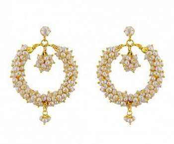 White pearl chandbali 1