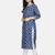 INDIGO HANDBLOCK PRINTED KURTA