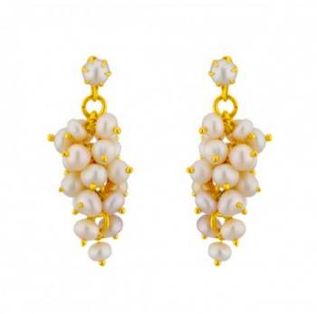 White pearl danglers-drops 1