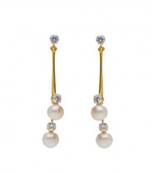 White pearl danglers-drops