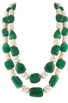 Multicolor pearl necklaces