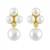 White pearl danglers-drops