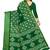 Green woven cotton silk saree with blouse