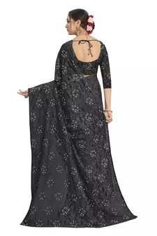 Black brasso brasso saree with blouse