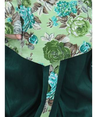 Green Printed Sherwani Dhoti Set for Boys 2
