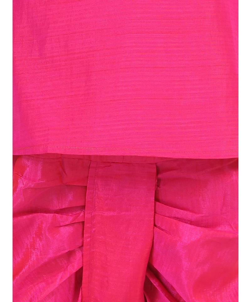 Pink Camel Hand Embroidered Dhoti Kurta