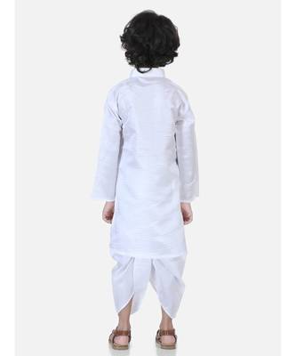 White Camel Hand Embroidered Dhoti Kurta 4