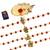 Elegant Rudraksh 4 Rakhi Combo Stylish For Bhai With Roli Chawal Card 1 Pooja Thali