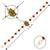 Rakhi Rudraksh  Radha Krishna  With  Stylish Designer Look  Rakhi With Roli Chawal And  Greeting Card