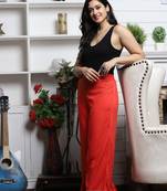 CORAL SOLID RAYON PALAZZO