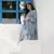 BLUE PRINTED KURTA WITH PANT AND DUPATTA