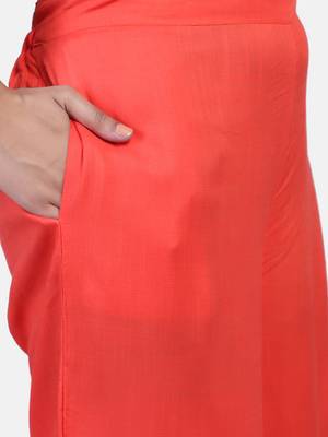 Coral Solid Rayon Palazzo 10