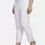 WHITE SOLID COTTON FLEX PANT