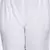 WHITE SOLID COTTON FLEX PANT