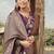 Purple woven silk blend saree with blouse