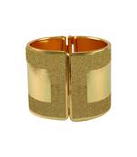 Golden Stone Stud Brass Bangle