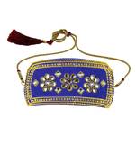 Blue Stone Stud Brass Bajubandh