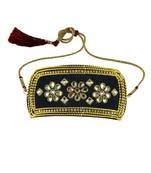 Black Stone Stud Brass Bajubandh