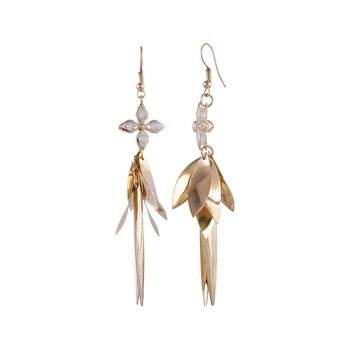 Sterling Golden Earrings for Girls and Women Sterling Silver Drops & Danglers 3
