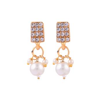 GOLD PLATED With White Pearl DESIGNER NECKLACE SETS 4
