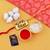 Rakhi Rudraksh "Radha Krishna "With Stylish" BRO"  With Roli Chawal ,Greeting Card,1 Pooja Thali