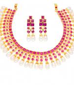 Multicolor pearl necklaces