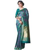 LIGHT GREEN Paithani Jacquard  Saree With Blouse