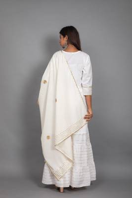 White plain cotton ethnic-kurtis 2