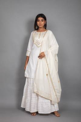 White plain cotton ethnic-kurtis 4