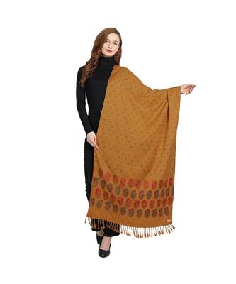Mustard wool Shawl 1