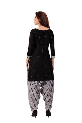Black printed cotton salwar 3