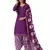 Purple printed cotton salwar
