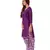 Purple printed cotton salwar