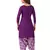 Purple printed cotton salwar