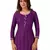 Purple printed cotton salwar