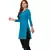 Blue printed cotton salwar