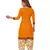 Yellow printed cotton salwar