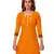 Yellow printed cotton salwar